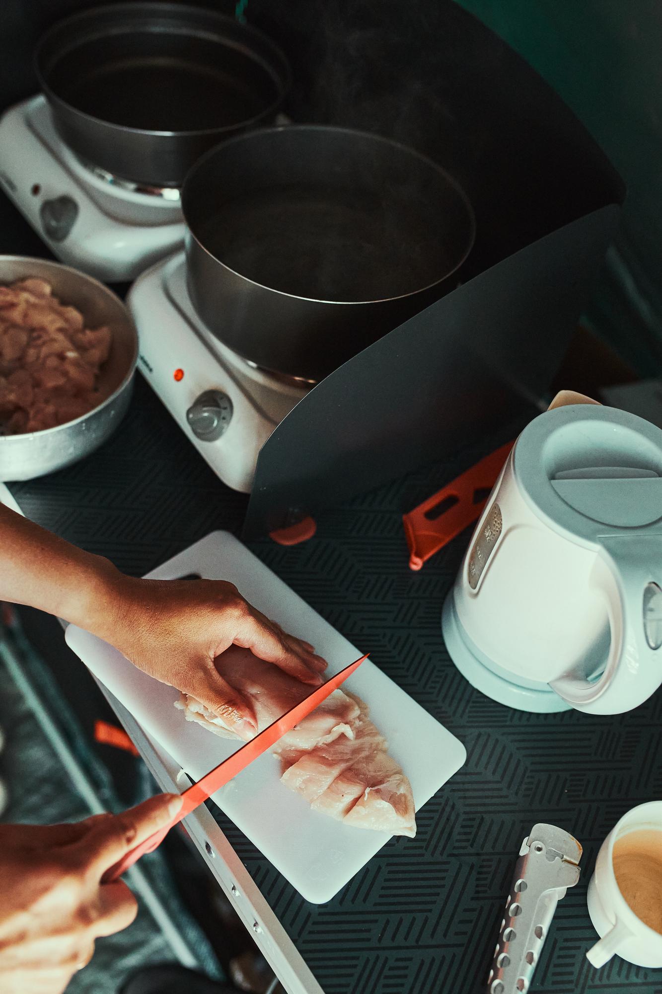 Fase di cottura controllata con sous vide